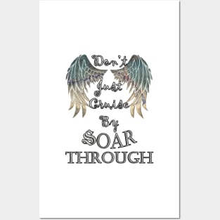 Positivity Quote Don't Just Cruise By, Soar Through Positive Mindset Motivational Gifts Inspirational Posters and Art